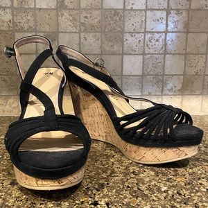 H&M wedge sandals. Size 8